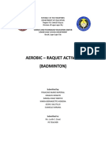 Aerobic - Raquet Activity (Badminton) : Science and Technology Education Center