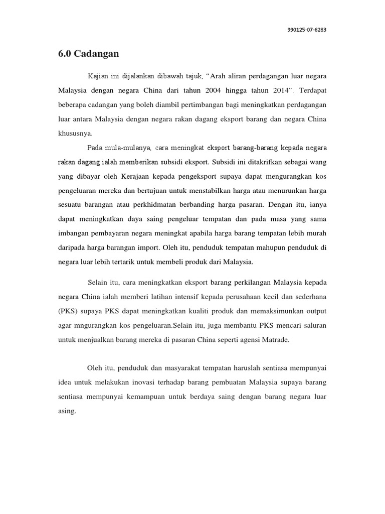 Cadangan Ekonomi  PDF