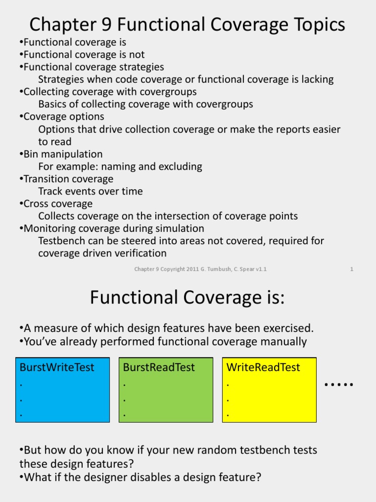 Chap 9 Functional Coverage PDF | PDF | Computer Programming | Computing
