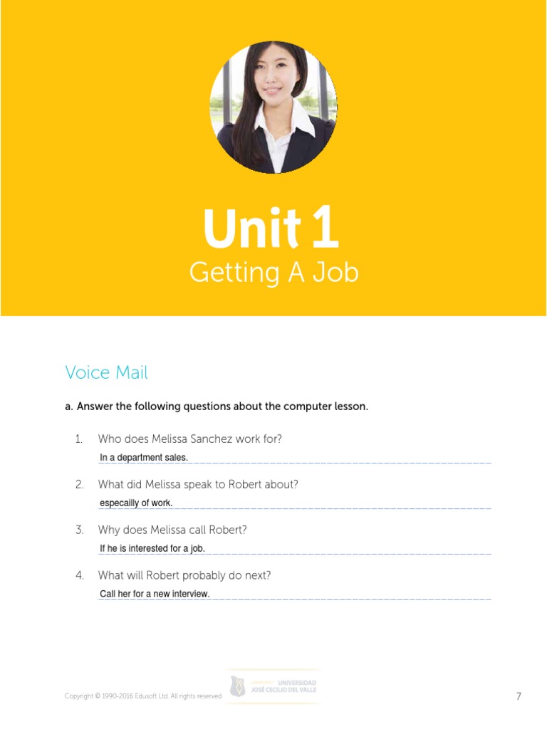 Basic 3 Workbook Unit 1 | PDF | Language Arts & Discipline | Self ...
