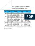 Jadwal Kuliah Semester Vii Tingkat 4 E Program Studi Teknik Sipil Fakultas Teknik Ugj Cirebon Tahun Akademik 2019/2020