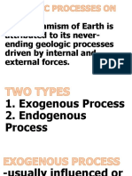 The Dynamism of Earth Is Attributed To Its Never-Ending Geologic Processes Driven by Internal and External Forces