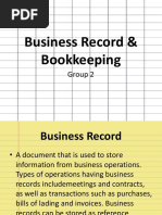 Business Record & Bookkeeping