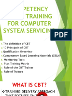 Competency Based Training For Computer System Servicing