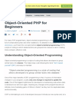 Object Oriented PHP