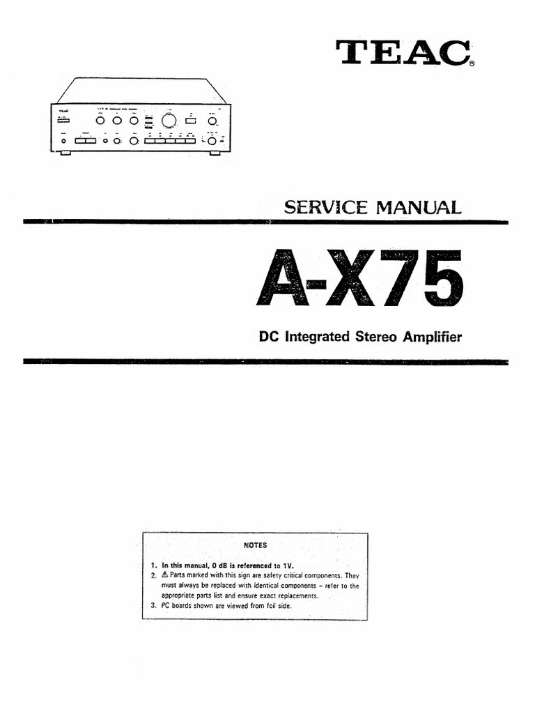 Teac A-X75 | PDF