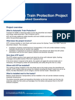 Automatic Train Protection Project: Frequently Asked Questions