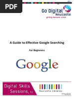 A Guide To Effective Google Searching: For Beginners