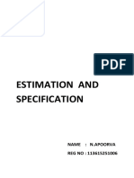 Estimation and Specification