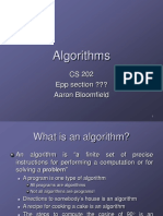 Algorithms: CS 202 Epp Section ??? Aaron Bloomfield