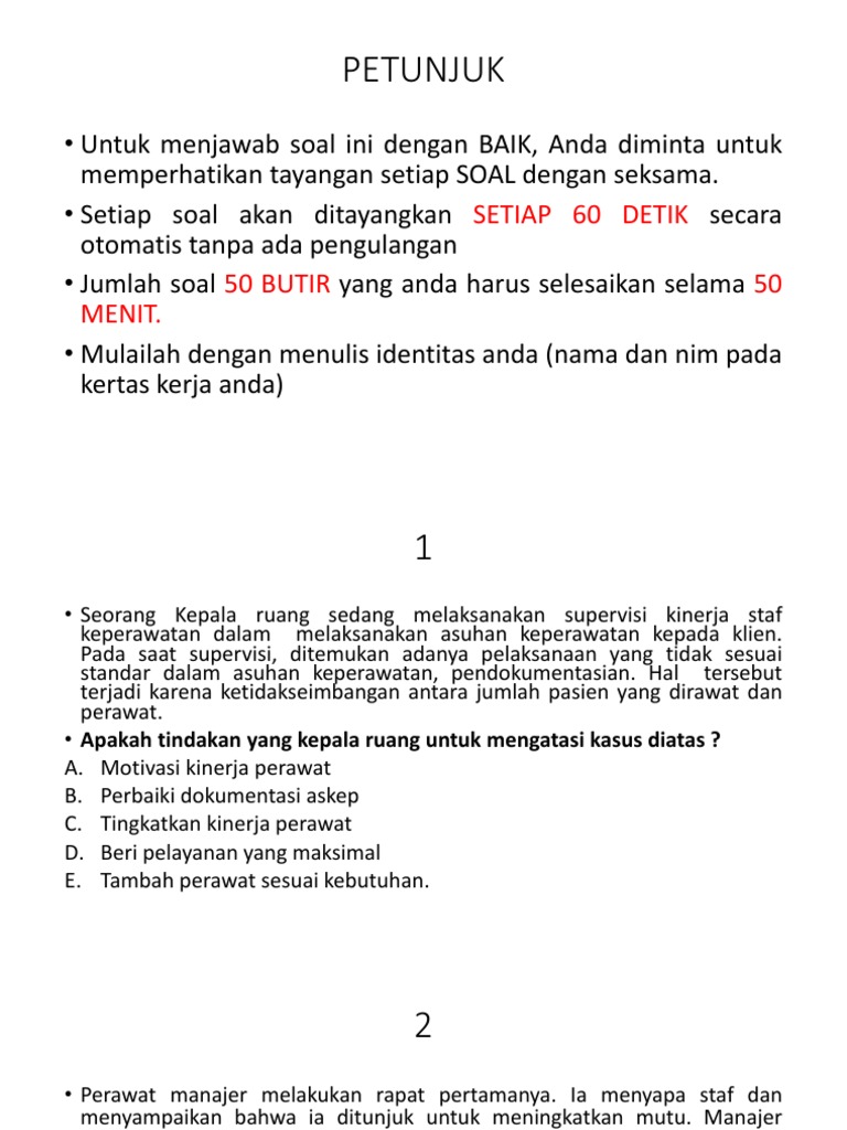 Soal Mk Manajemen