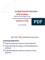 Institut Teknologi Sepuluh Nopember (ITS) Surabaya: Selection of Ships