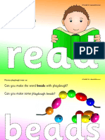 Can You Make The Word: Read With Playdough?