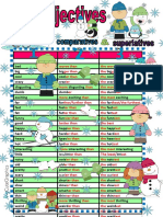 Chart Comparativesuperlative Adjectives Classroom Posters Grammar Guides 64429