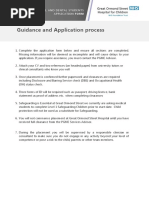 Guidance and Application Process