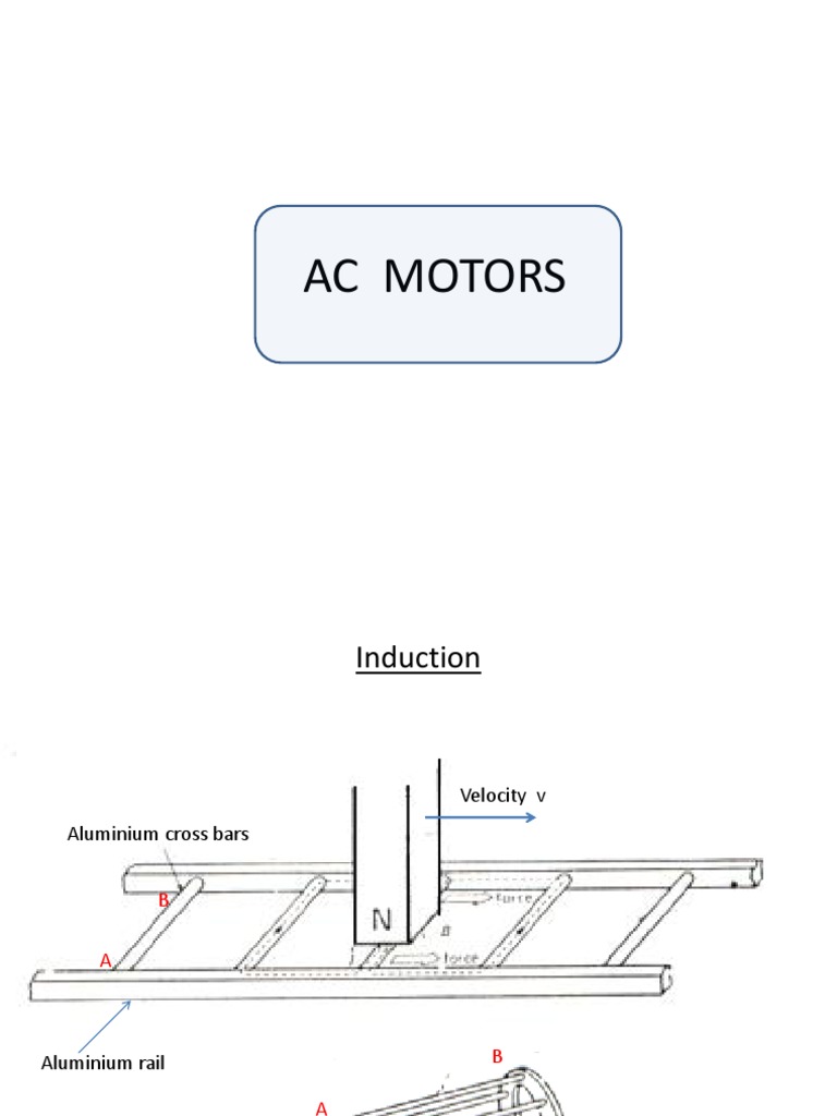 Ac Motors | PDF | Electric Motor | Electromagnetic Induction
