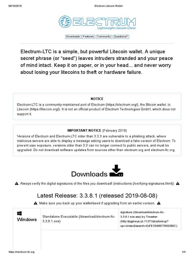 Electrum Litecoin Wallet | PDF | Antivirus Software | Microsoft Windows