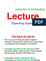 CS1010 Introduction To Computing: (Operating System)