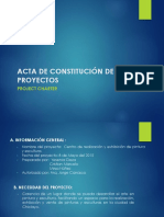 Acta de Constitución de Proyectos