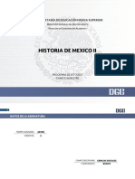 Programa Historia de Mex II