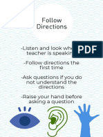 Following Directions Poster