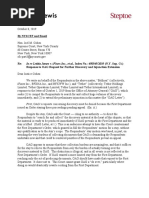 In Re Letitia James v. Ifinex Inc., Et Al., Index No.: 450545/2019 (N.Y. Sup. CT.) Response To OAG Request For Further Discovery and Injunction Extension