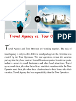 Travel Agency vs. Tour Operator