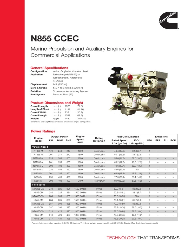 N855 CCEC: Marine Propulsion and Auxiliary Engines For Commercial ...