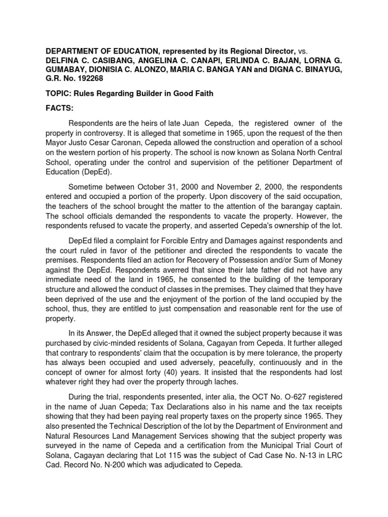 AH. DepEd vs. Casibang PDF Laches (Equity) Common Law