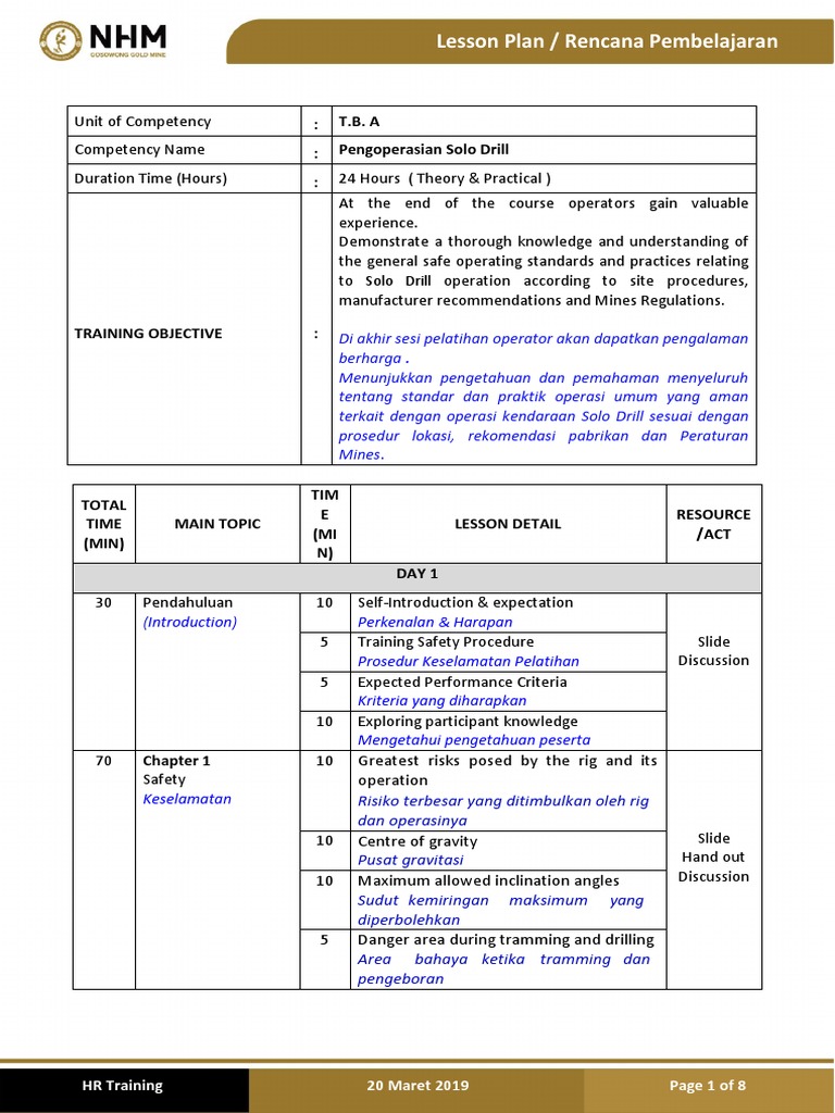 Lesson Plan Road Header | PDF | Truck | Drilling Rig