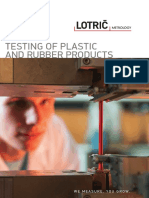 Testing of Plastic and Rubber Products