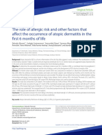 The Role of Allergic Risk and Other Factors That Affect The Occurrence of Atopic Dermatitis in The First 6 Months of Life