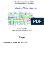 Uma Introdução À Machine Learning: Universidade Federal Do Paraná (UFPR) Bacharelado em Informática Biomédica