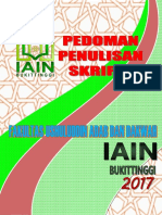 BUKU Pedoman Penulisan Skripsi IAIN Bukittinggi