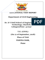 Educational Visit Report Department of Civil Engineering
