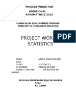 Project Work 4 Statistics