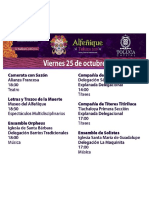 Programa Feria Del Alfeñique Toluca 2019