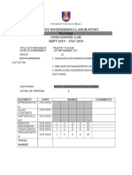 Level 1 Lab Report Front Page