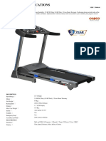 Product Specifications: K 55 Treadmill