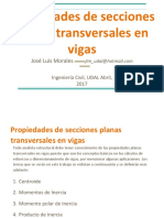 Propiedades de Secciones Planas Transversales en Vigas: José Luis Morales