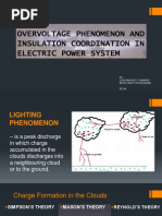 Overvoltage Phenomenon and Insulation Coordination in Electric Power System