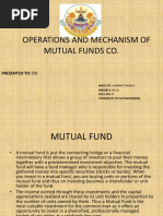 Operations and Mechanism of Mutual Funds Co