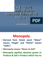 Mkt Structure Ppt -Monopoly and Monopolistic markets 