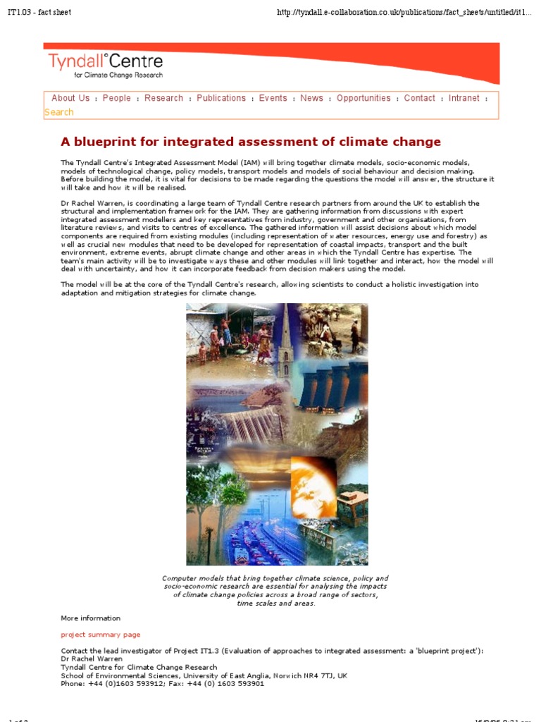 Integrated Assessment Model for Climate Change | PDF | Expert | Policy