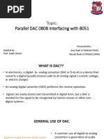 Topic: Parallel DAC 0808 Interfacing With 8051