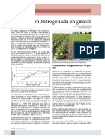 Fertilización nitrogenada en girasol