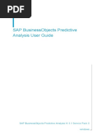 Sap Businessobjects Predictive Analysis User Guide