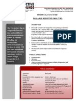 Variable Resistive Inks (Vri) : Technical Data Sheet