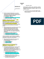 Diagnostic Exam Answer Key