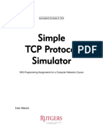 Simple TCP Protocol Simulator: Ivan Marsic